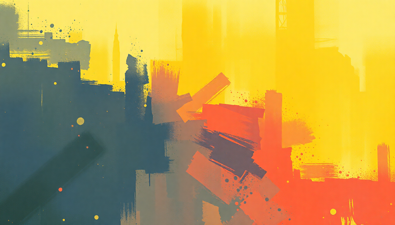 Fan-driven abstract illustration evoking the emotional arc of Breakout by Black Sabbath