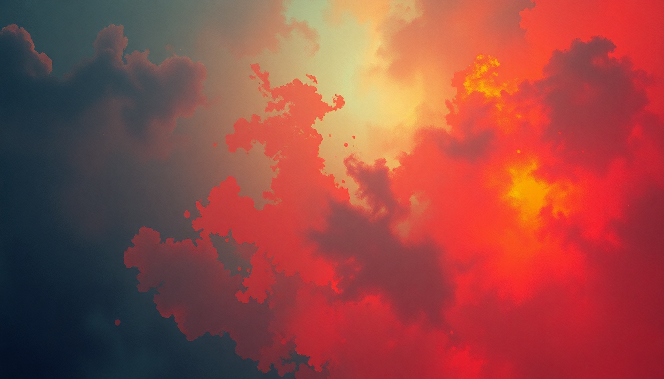 Fan-driven abstract illustration evoking the emotional arc of Breakthru by Queen