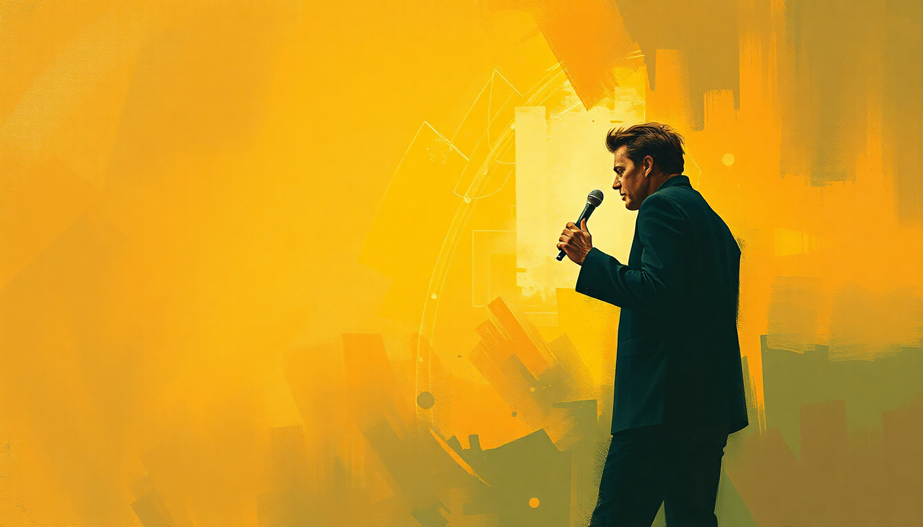 Fan-driven abstract illustration evoking the emotional arc of Breathless by Jerry Lee Lewis