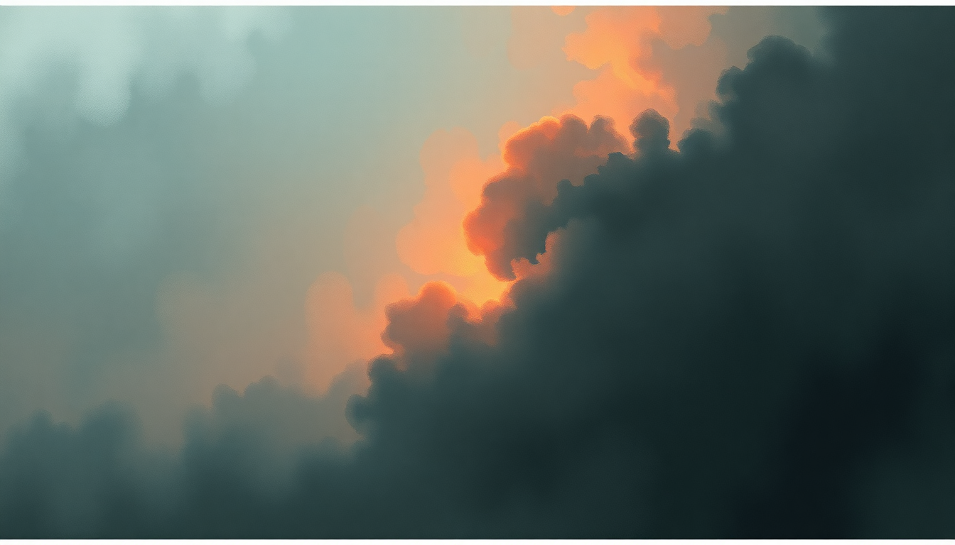 Fan-driven abstract illustration evoking the emotional arc of Brianstorm by Arctic Monkeys