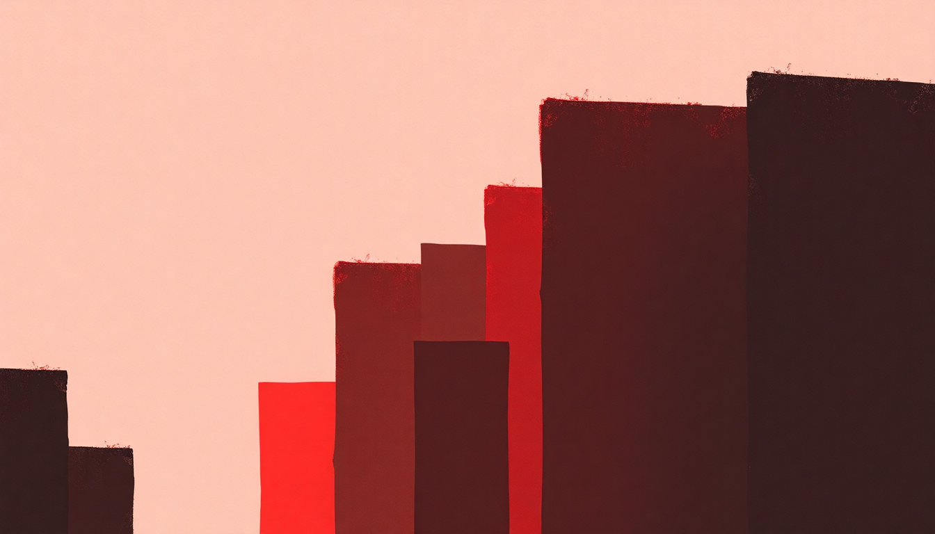 Fan-driven abstract illustration evoking the emotional arc of Brick Is Red by Pixies