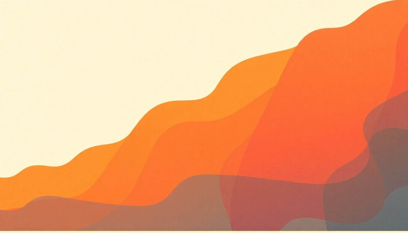 Fan-driven abstract illustration evoking the emotional arc of Bright Size Life by Pat Metheny