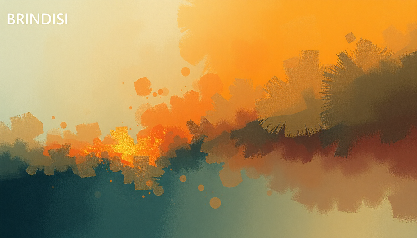 Fan-driven abstract illustration evoking the emotional arc of Brindisi by Giuseppe Verdi