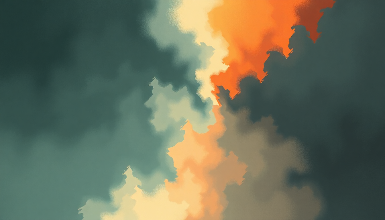 Fan-driven abstract illustration evoking the emotional arc of Broken Arrows by Avicii
