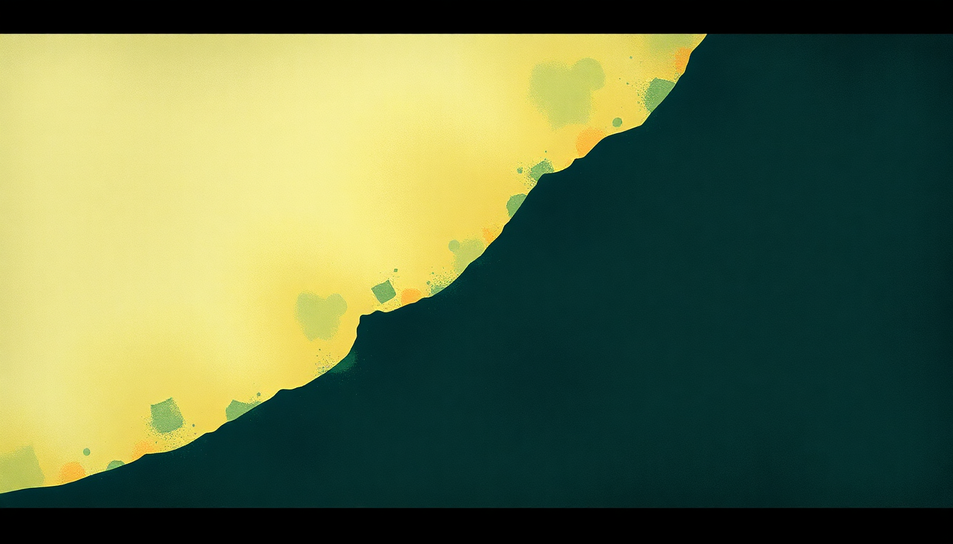 Fan-driven abstract illustration evoking the emotional arc of Broken by Bad Religion