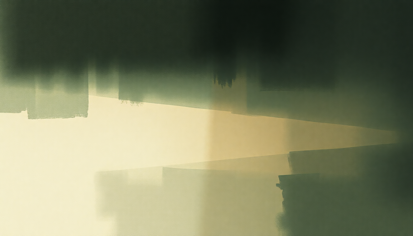 Fan-driven abstract illustration evoking the emotional arc of Broken Harp by PJ Harvey