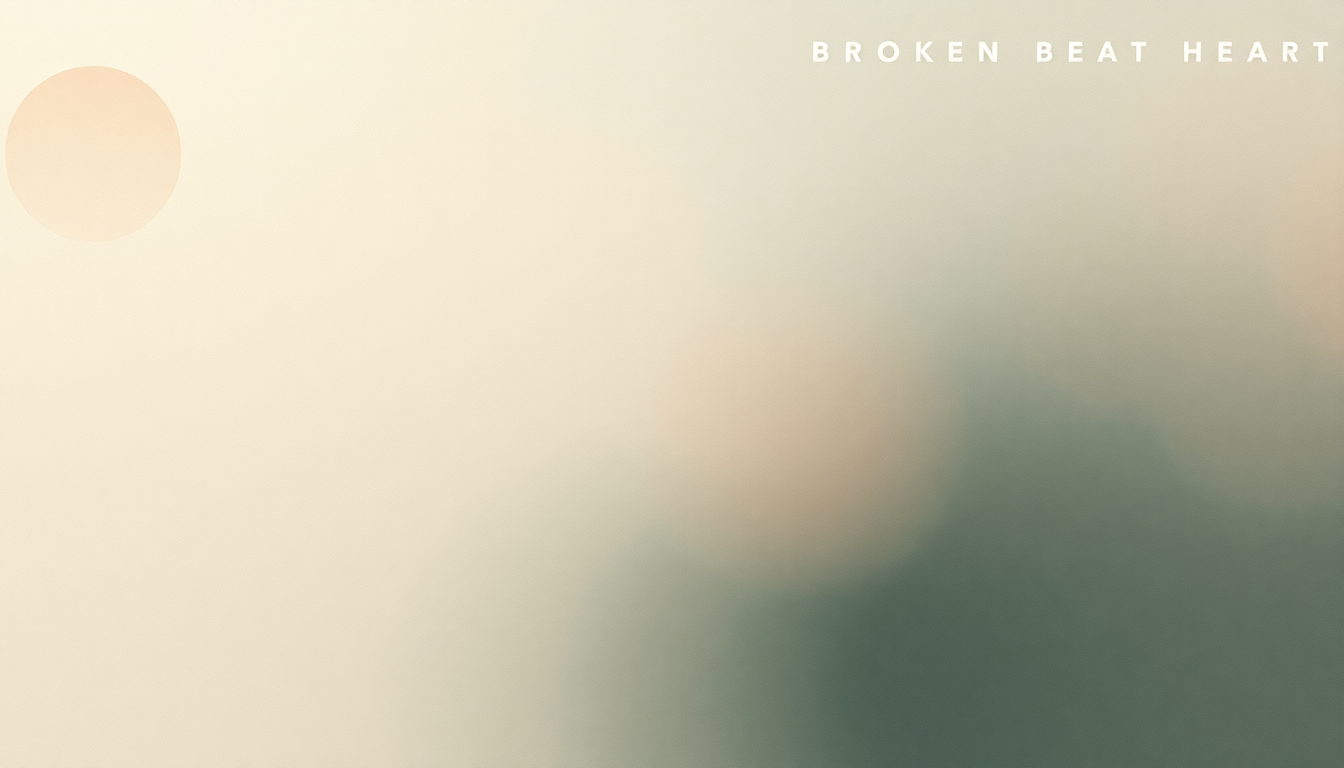 Fan-driven abstract illustration evoking the emotional arc of Broken Heart by Eddie Vedder