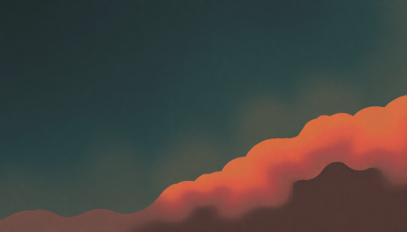 Fan-driven abstract illustration evoking the emotional arc of Broken Hearted Wine by Codeine