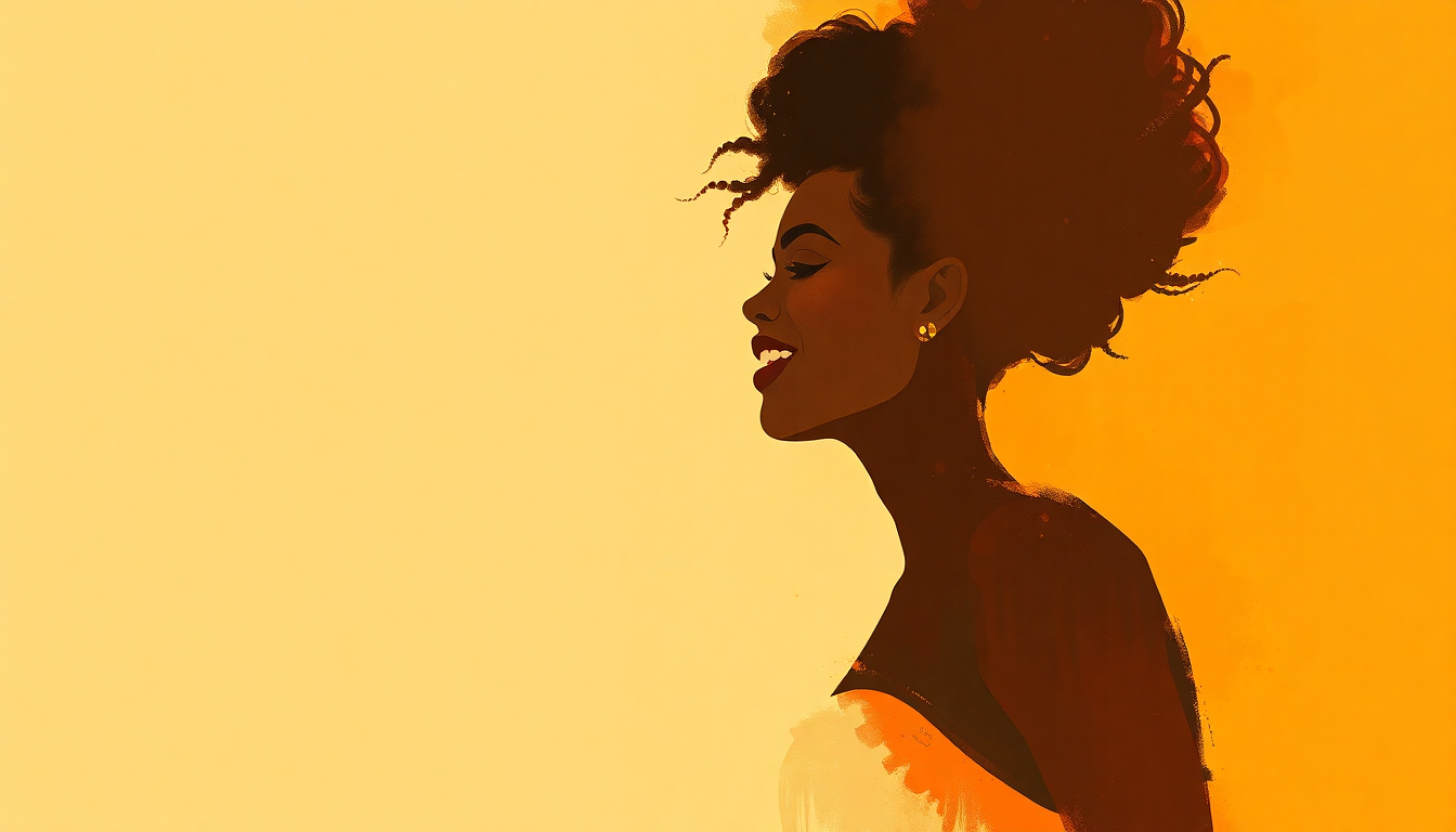 Fan-driven abstract illustration evoking the emotional arc of Brown Skin Girl by Beyoncé