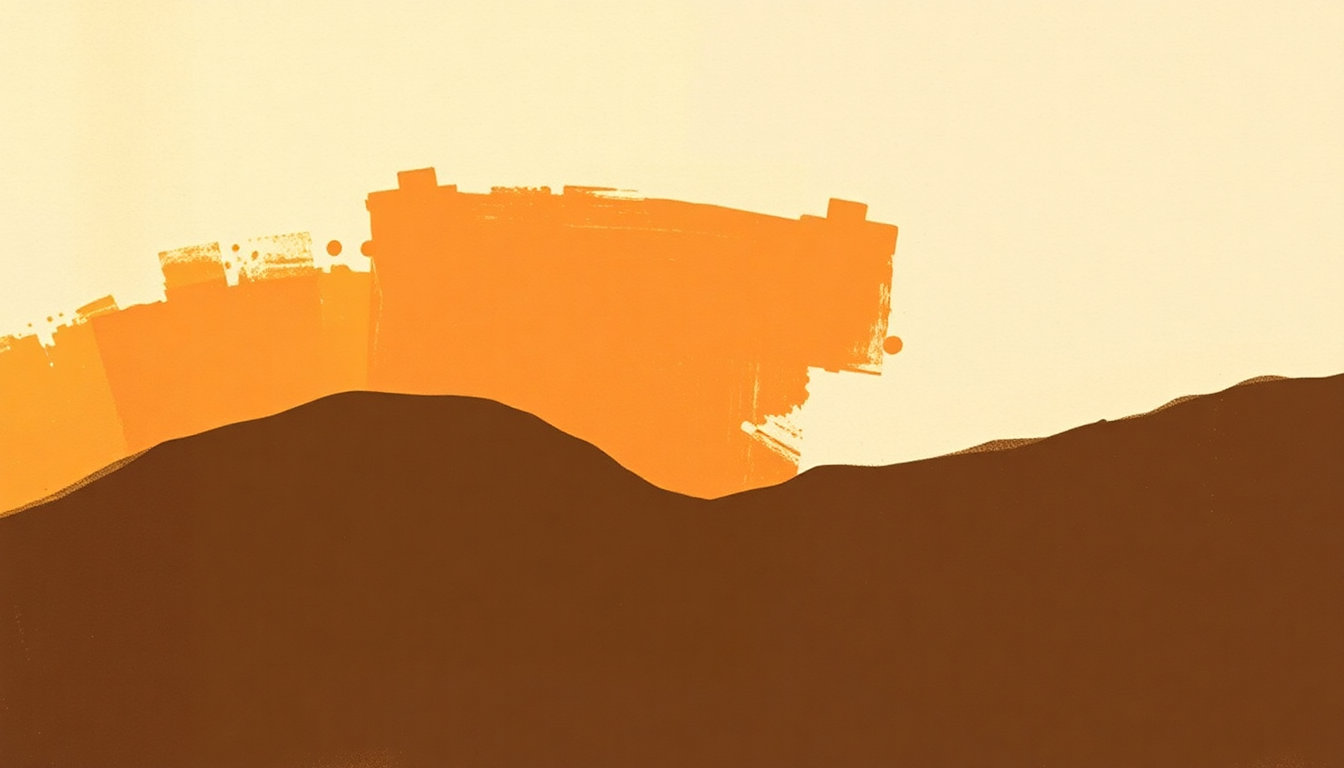 Fan-driven abstract illustration evoking the emotional arc of Built for Comfort by Howlin' Wolf