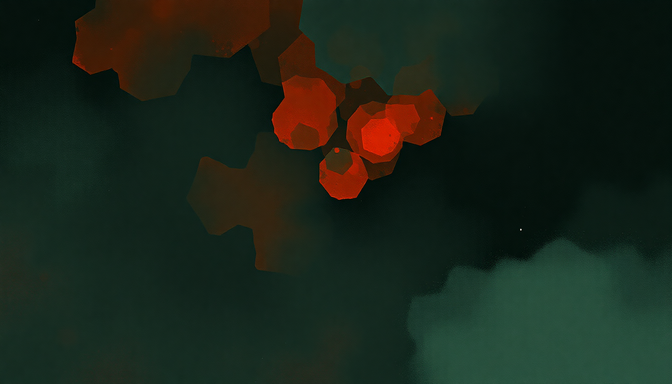 Fan-driven abstract illustration evoking the emotional arc of Burn the Witch by Radiohead