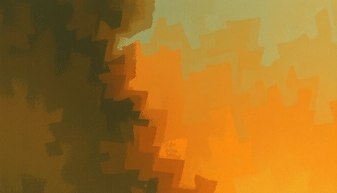 Fan-driven abstract illustration evoking the emotional arc of Burning of the Midnight Lamp by Jimi Hendrix