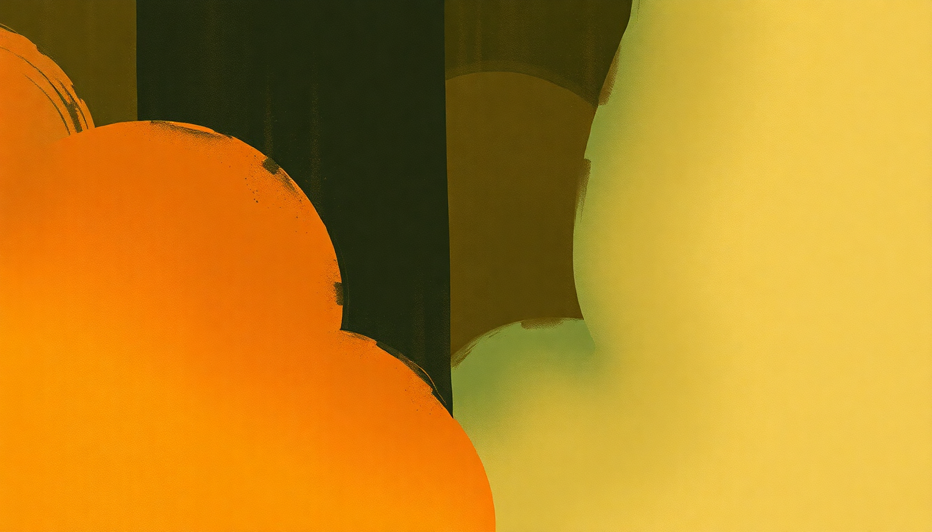Fan-driven abstract illustration evoking the emotional arc of But Not for Me by Ahmad Jamal