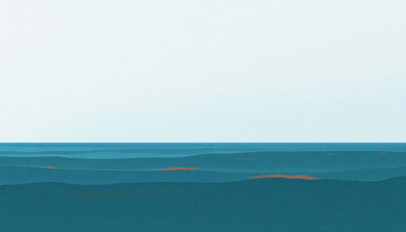 Fan-driven abstract illustration evoking the emotional arc of By the Sea by Suede