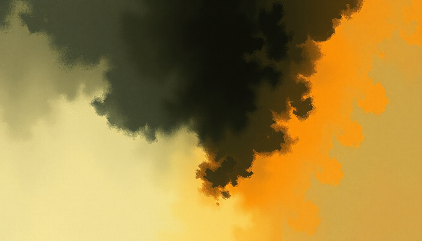 Fan-driven abstract illustration evoking the emotional arc of Caffeinated Consciousness by TV on the Radio
