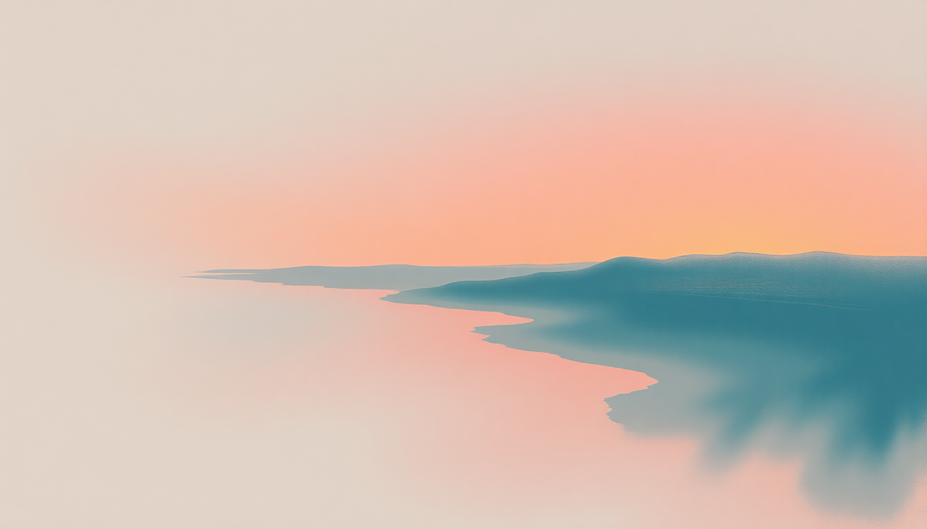 Fan-driven abstract illustration evoking the emotional arc of California by Childish Gambino