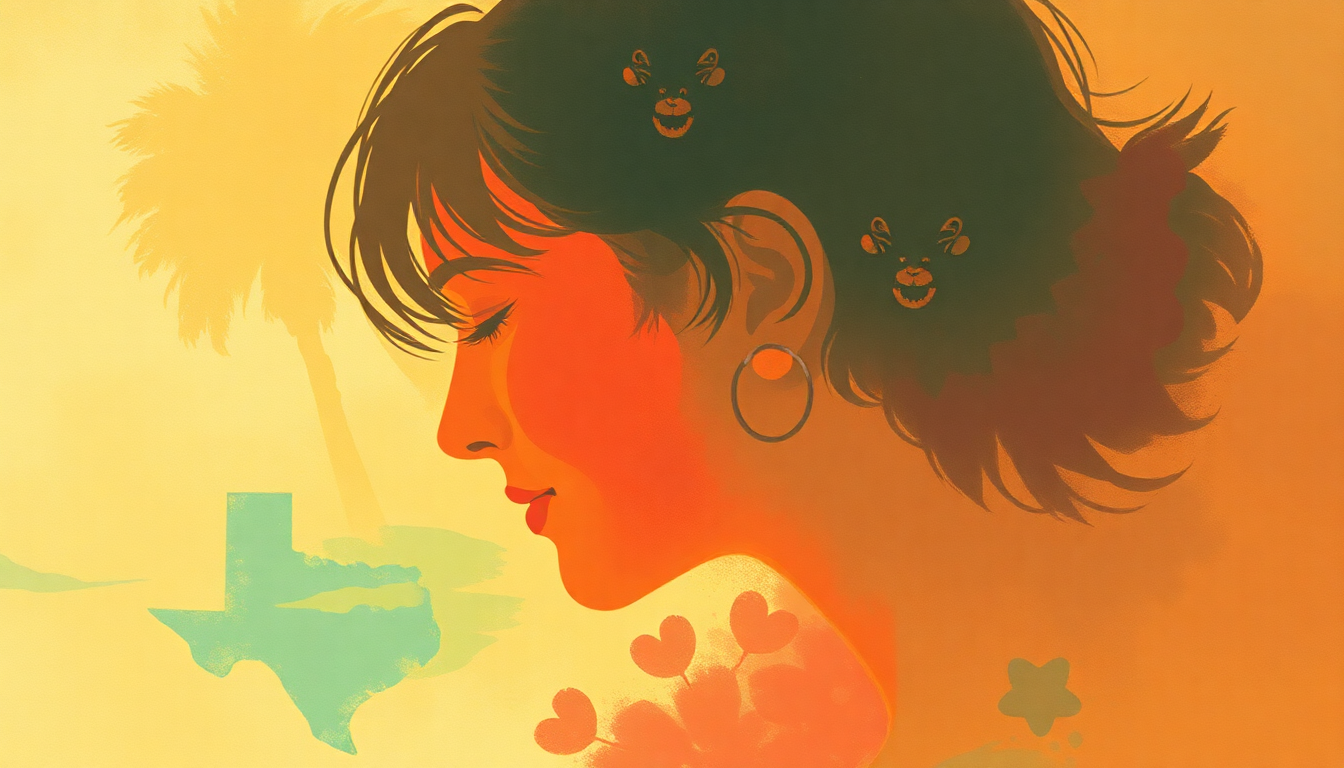 Fan-driven abstract illustration evoking the emotional arc of California Girls by The Beach Boys
