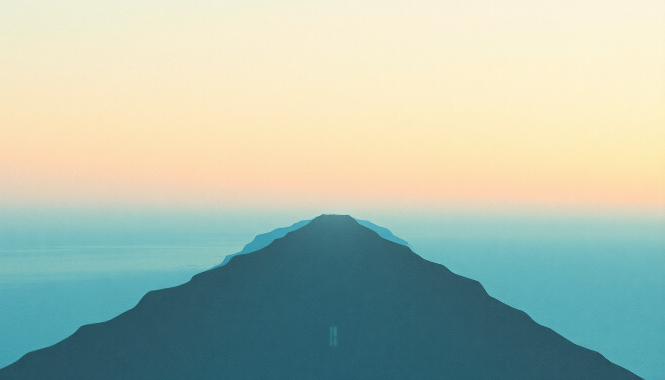 Fan-driven abstract illustration evoking the emotional arc of California by Mazzy Star