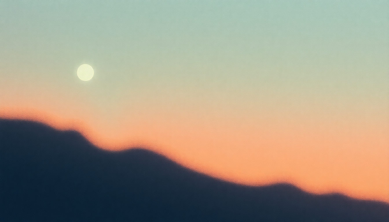 Fan-driven abstract illustration evoking the emotional arc of California Stars by Wilco