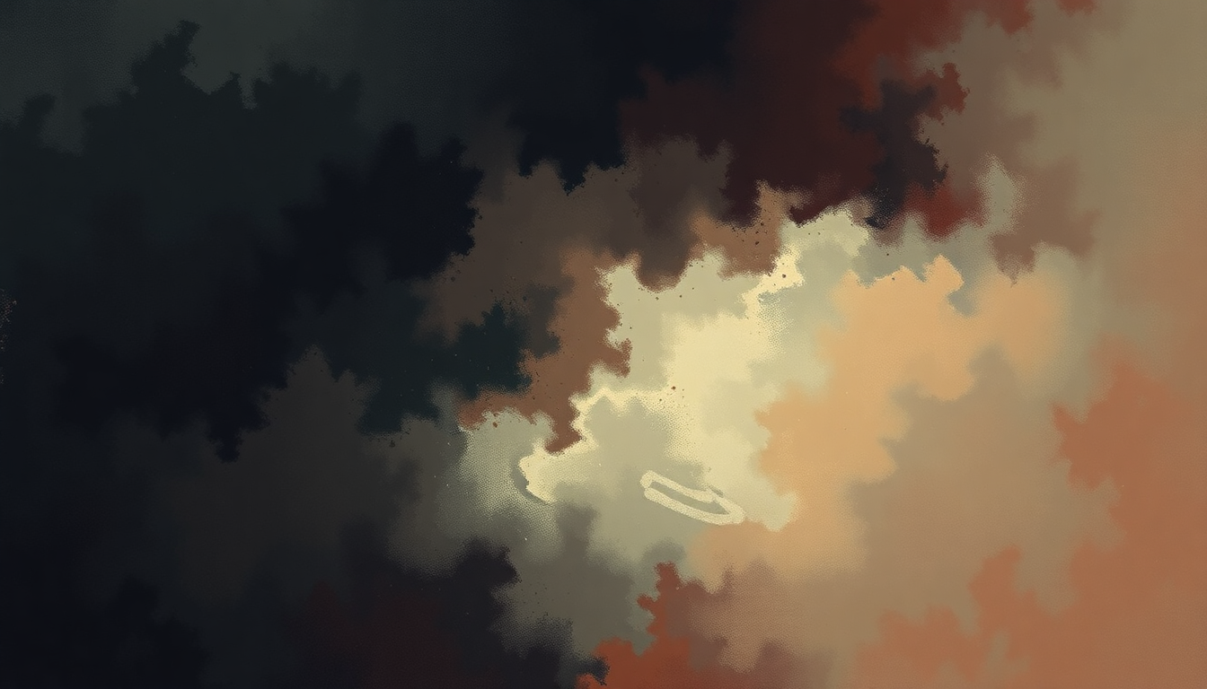 Fan-driven abstract illustration evoking the emotional arc of Call to Arms by Sturgill Simpson