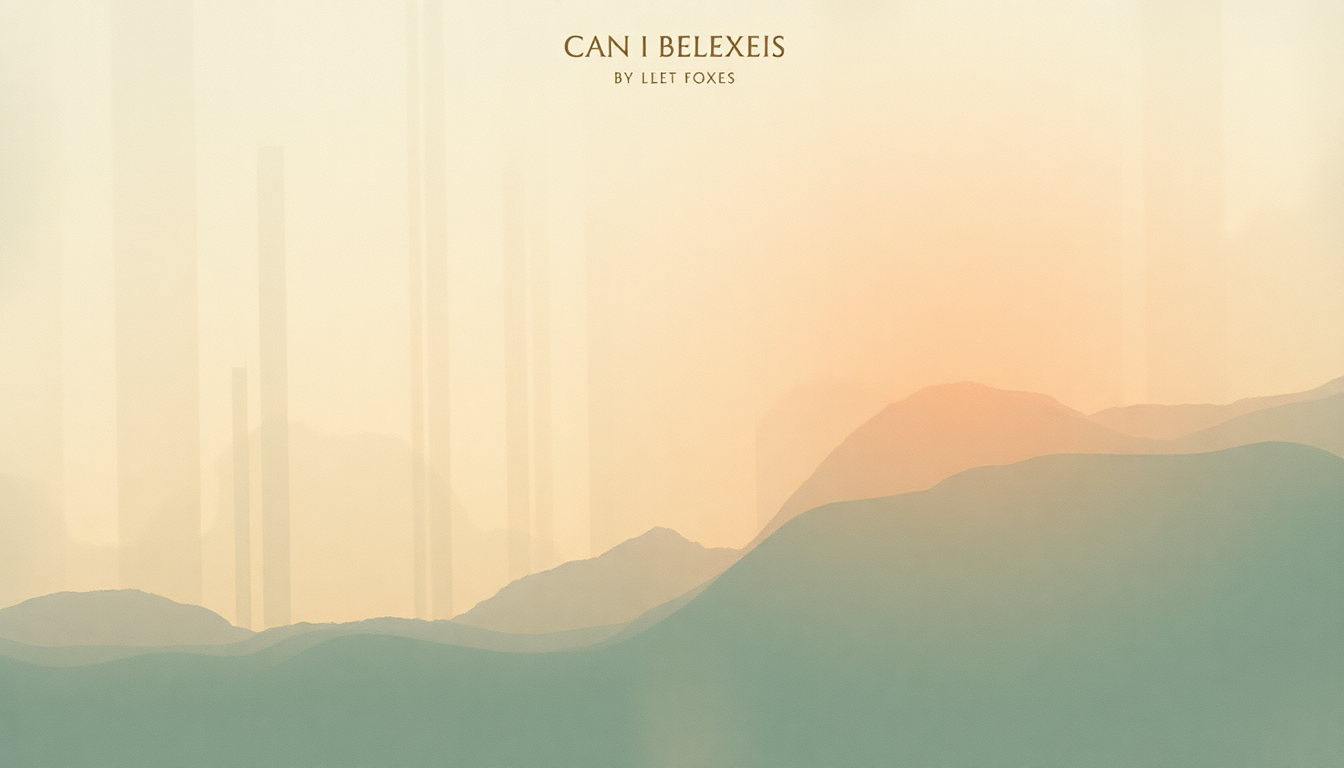 Fan-driven abstract illustration evoking the emotional arc of Can I Believe You by Fleet Foxes