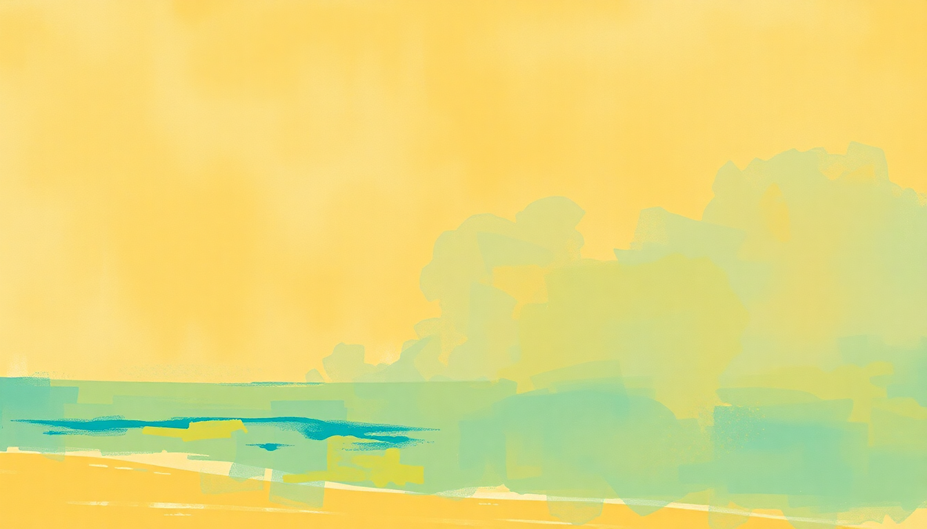 Fan-driven abstract illustration evoking the emotional arc of Cantaloupe Island by Herbie Hancock
