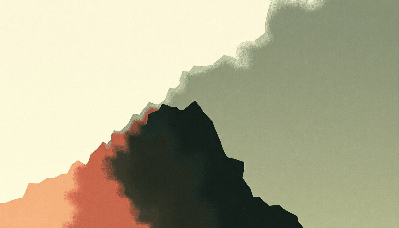 Fan-driven abstract illustration evoking the emotional arc of Capital It Fails Us Now by Gang of Four