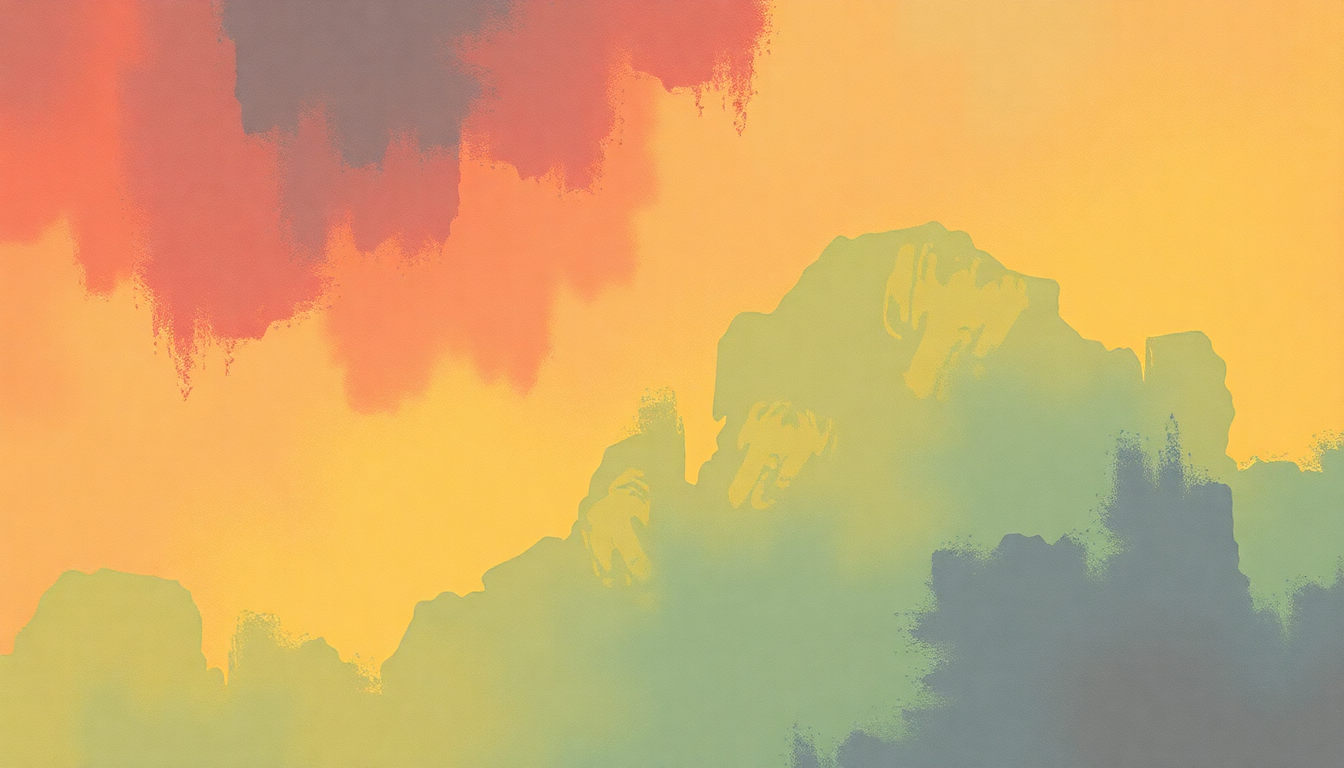 Fan-driven abstract illustration evoking the emotional arc of Caress Me Down by Sublime