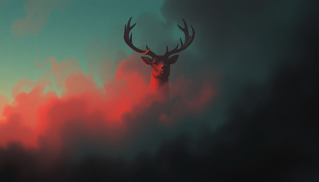 Fan-driven abstract illustration evoking the emotional arc of Caribou by Pixies