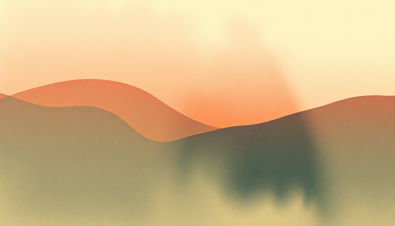 Fan-driven abstract illustration evoking the emotional arc of Caroline Says II by Lou Reed