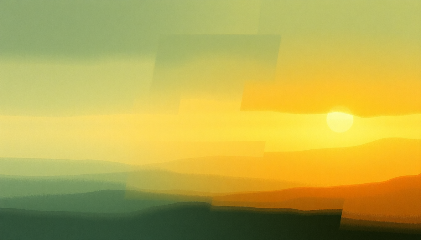 Fan-driven abstract illustration evoking the emotional arc of Carpe Bruma by Pelican