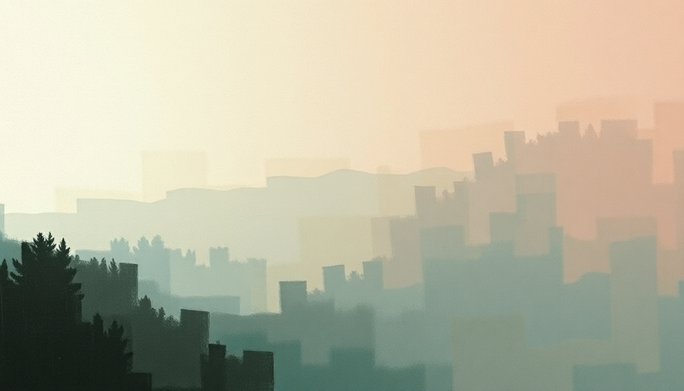Fan-driven abstract illustration evoking the emotional arc of Carry the Zero by Built to Spill