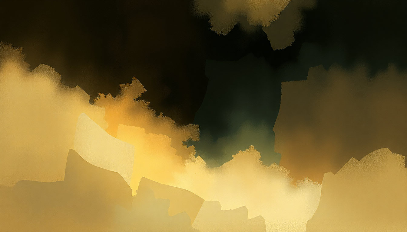 Fan-driven abstract illustration evoking the emotional arc of Casta Diva by Maria Callas