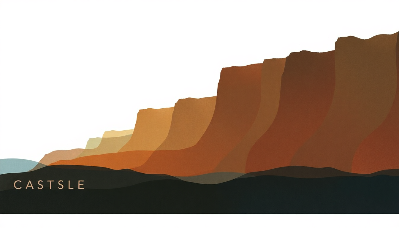 Fan-driven abstract illustration evoking the emotional arc of Castle by Eminem