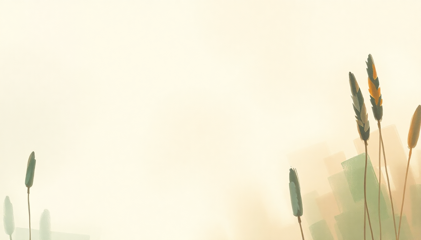 Fan-driven abstract illustration evoking the emotional arc of Cattails by Big Thief