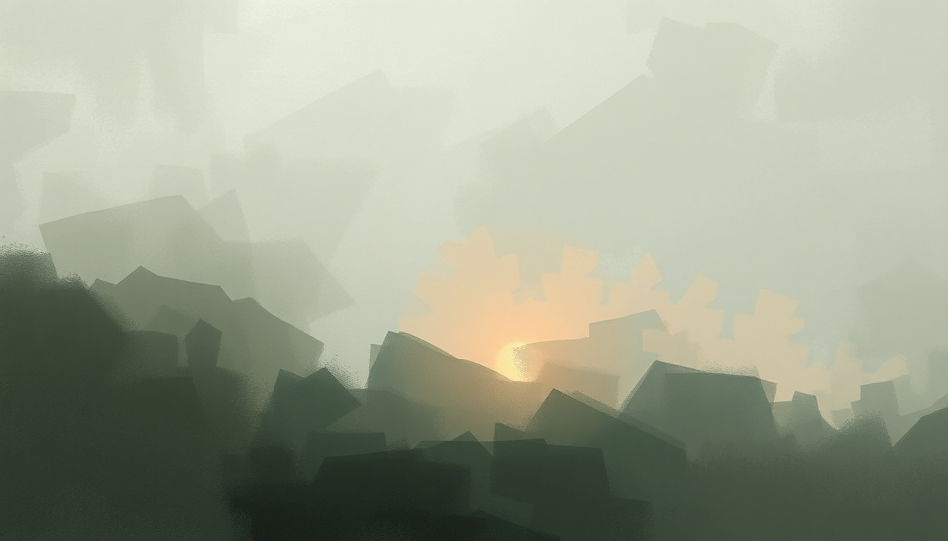 Fan-driven abstract illustration evoking the emotional arc of Caught by Florence + the Machine