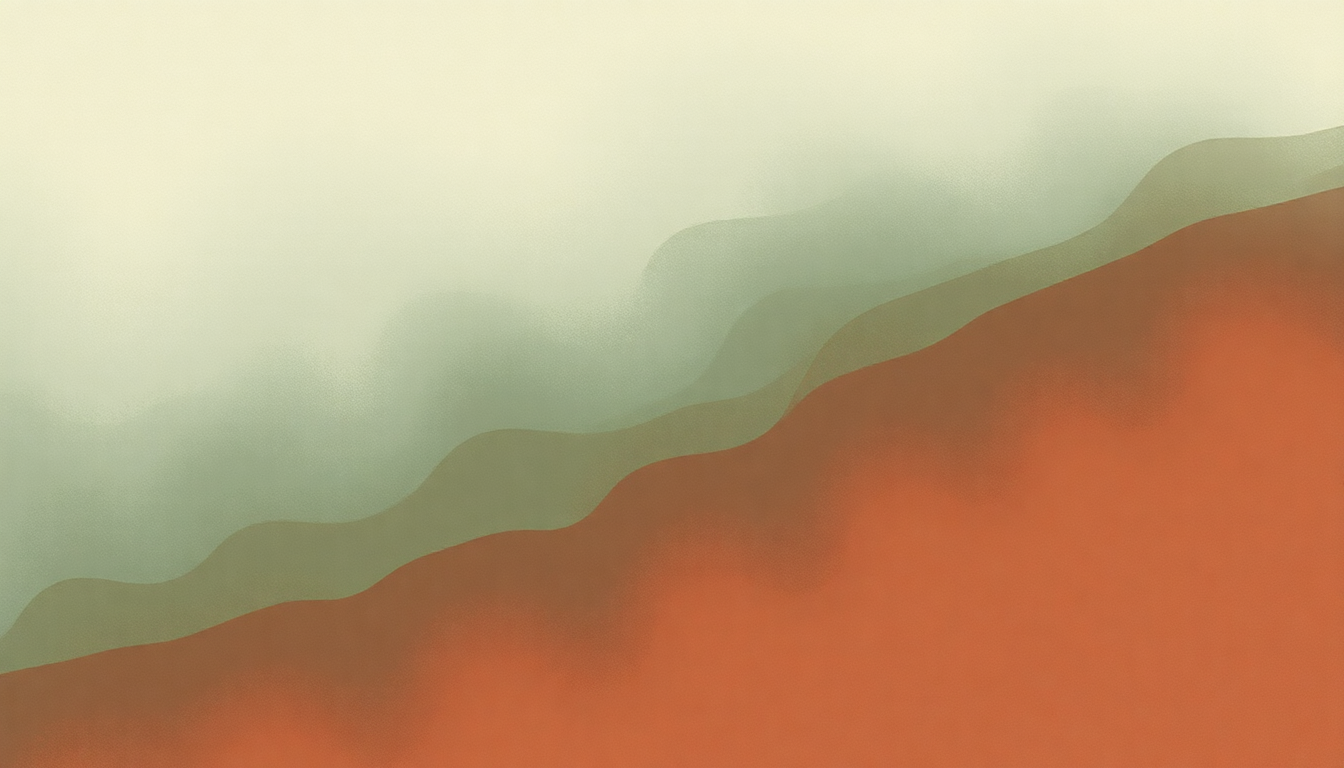 Fan-driven abstract illustration evoking the emotional arc of Cautioners by Jimmy Eat World