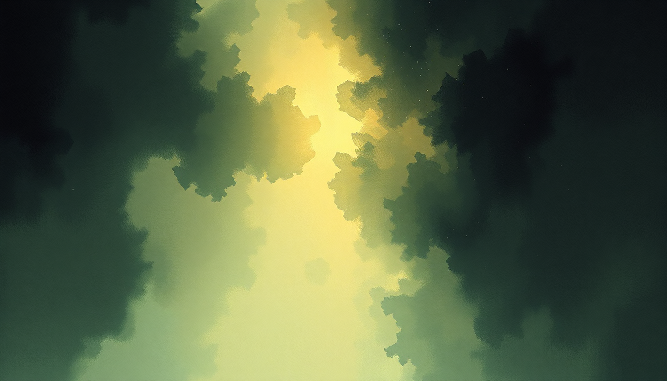 Fan-driven abstract illustration evoking the emotional arc of Champagne Supernova by Oasis