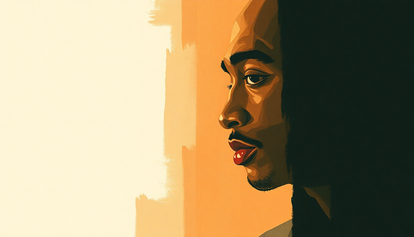 Fan-driven abstract illustration evoking the emotional arc of Changes by Tupac Shakur