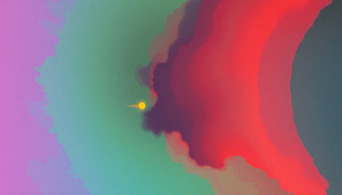 Fan-driven abstract illustration evoking the emotional arc of Chariots of Fire by Vangelis