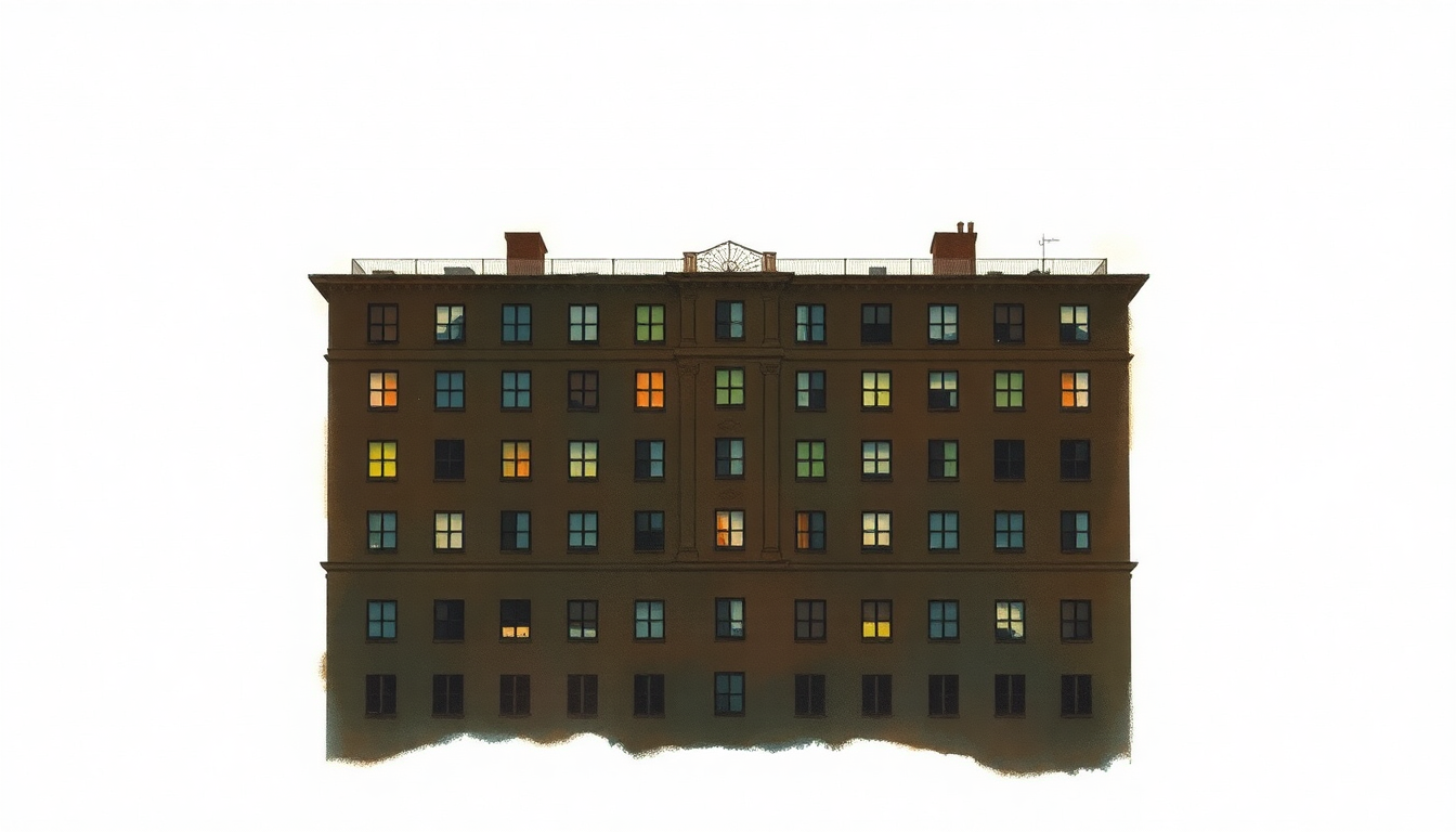 Fan-driven abstract illustration evoking the emotional arc of Chelsea Hotel #2 by Leonard Cohen