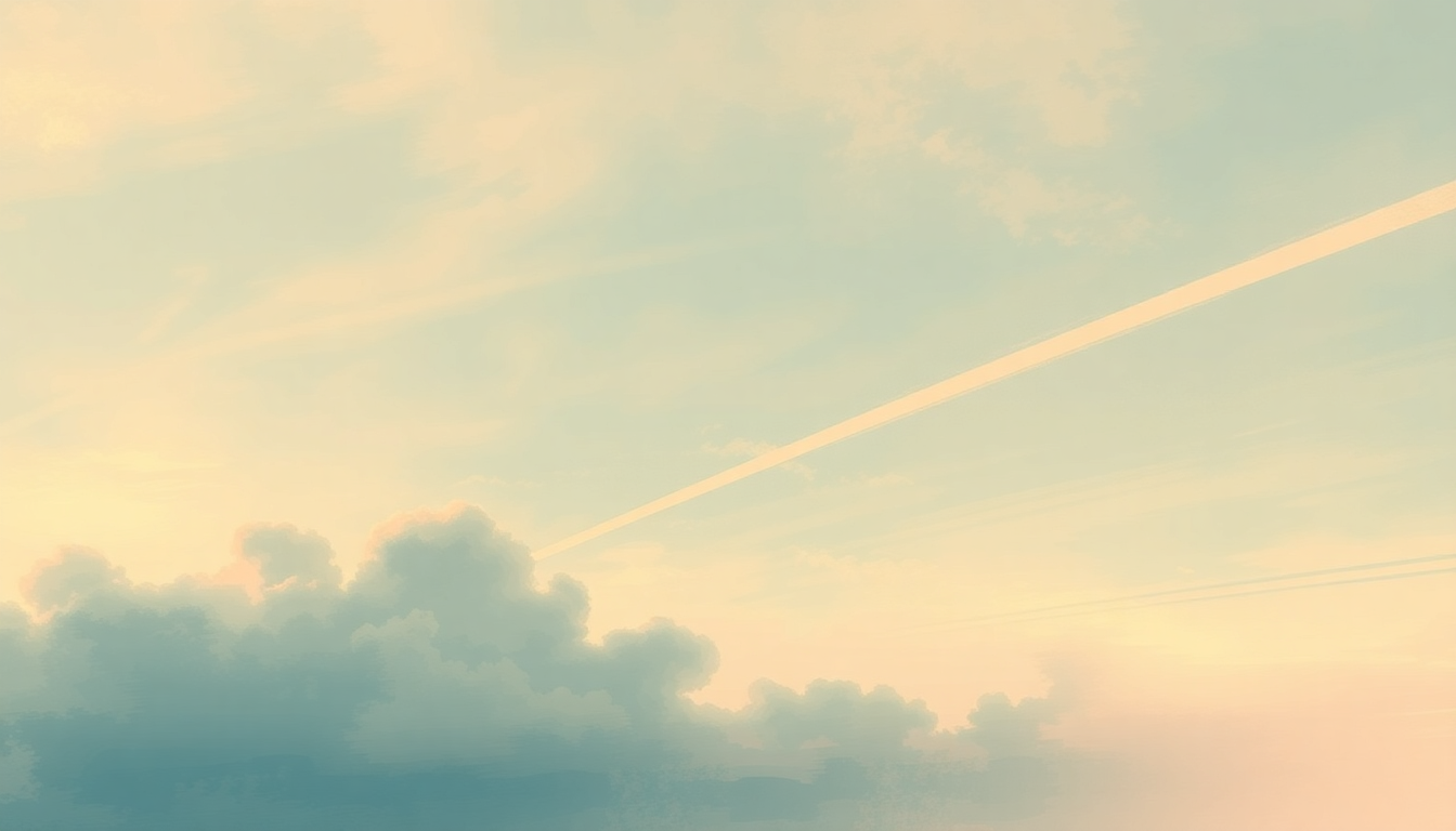 Fan-driven abstract illustration evoking the emotional arc of Chemtrails Over the Country Club by Lana Del Rey