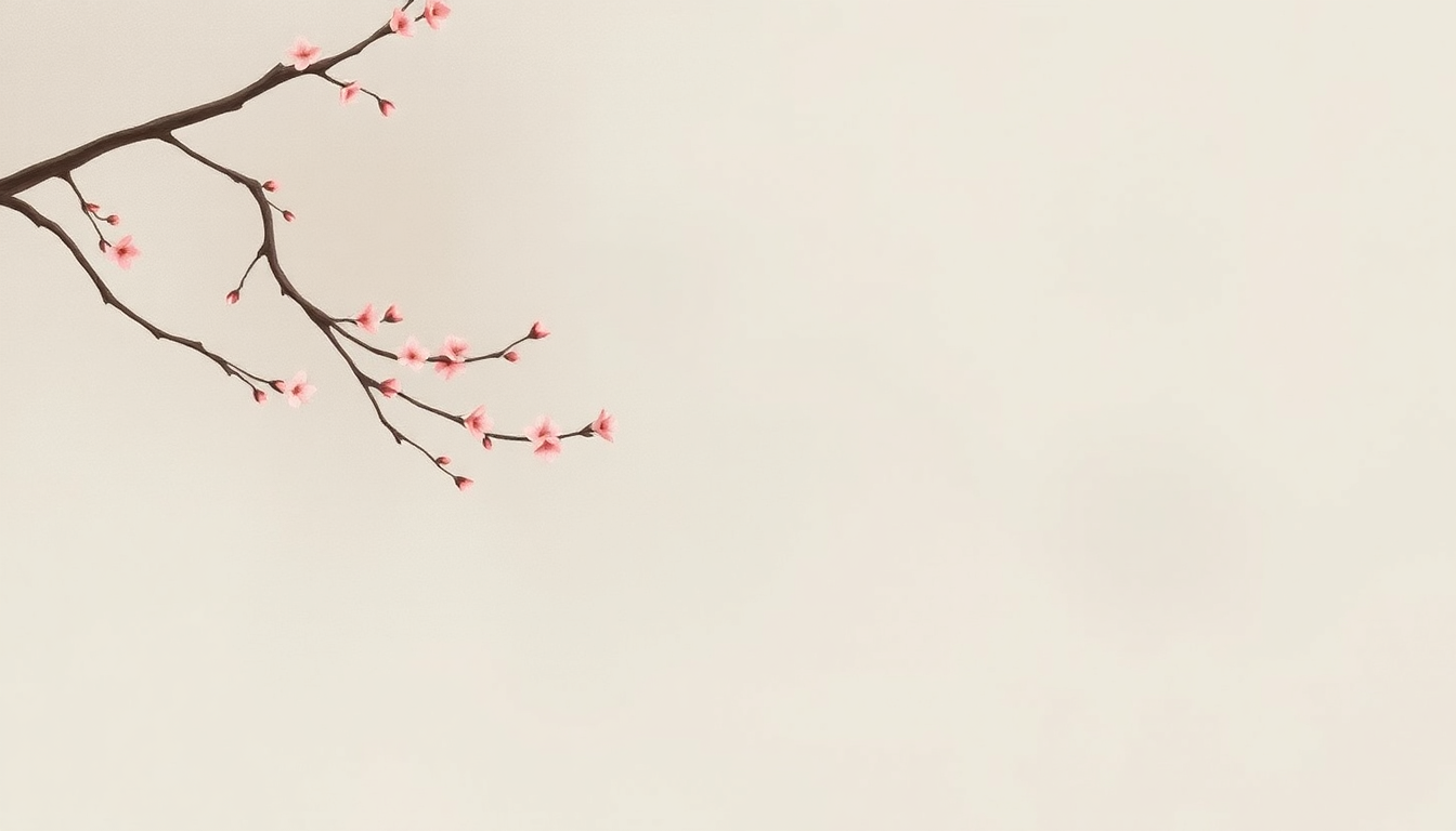 Fan-driven abstract illustration evoking the emotional arc of cherry blossom by Kacey Musgraves