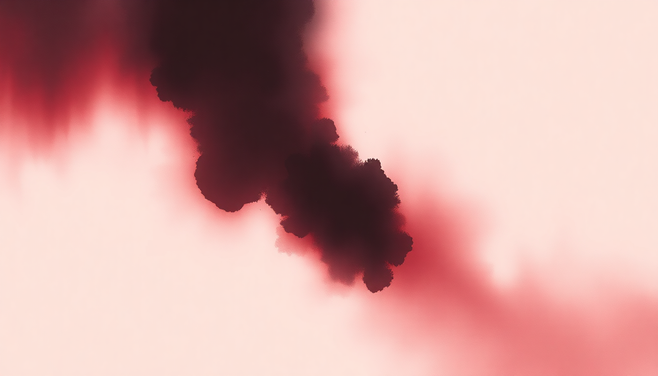 Fan-driven abstract illustration evoking the emotional arc of Cherry Wine by Hozier