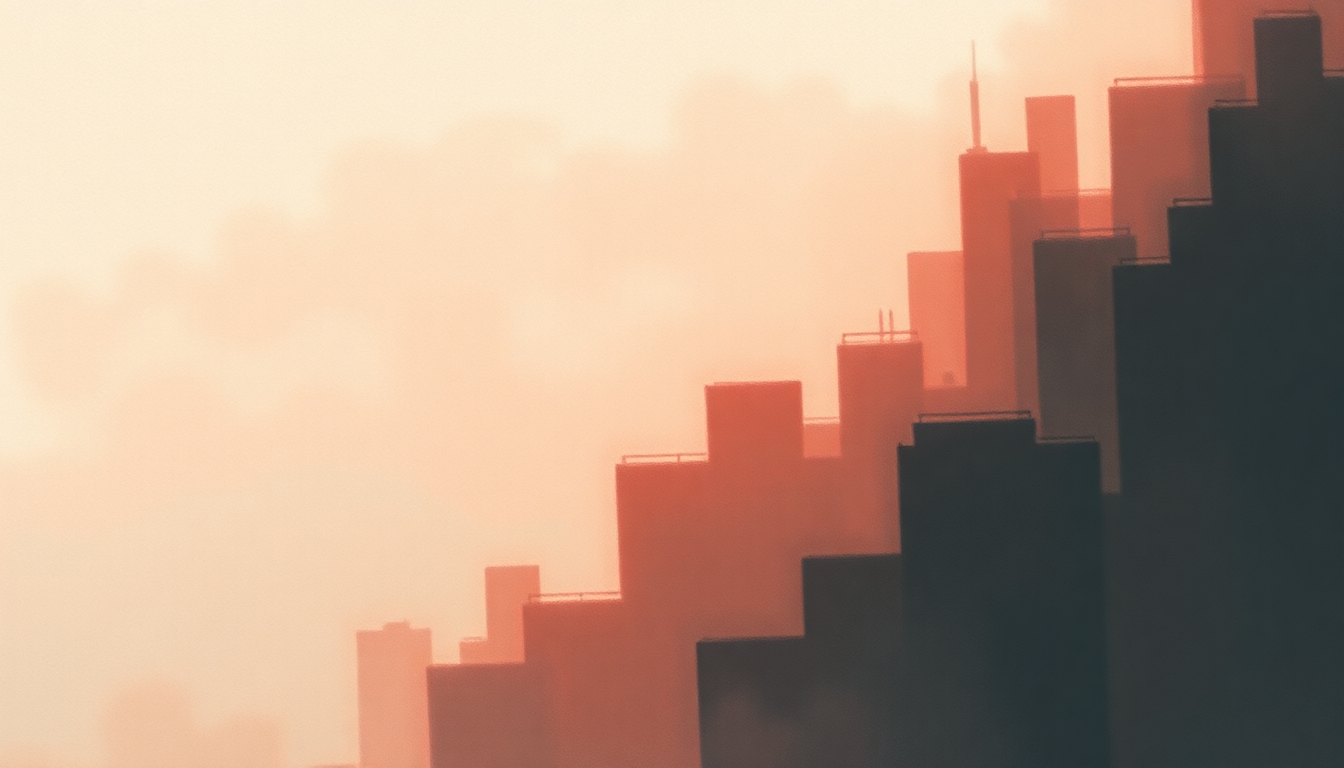 Fan-driven abstract illustration evoking the emotional arc of Chicago by Sufjan Stevens