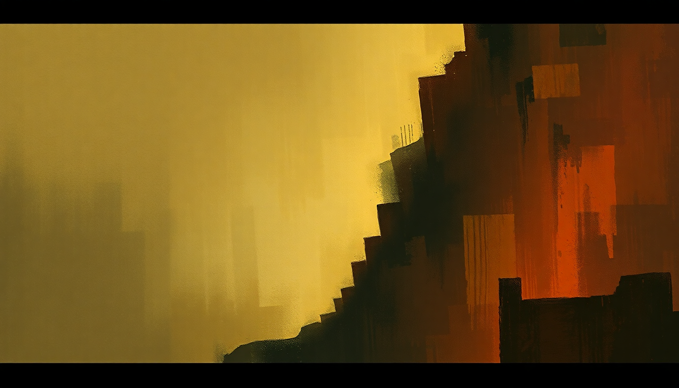 Fan-driven abstract illustration evoking the emotional arc of Chimes of Freedom by Bob Dylan