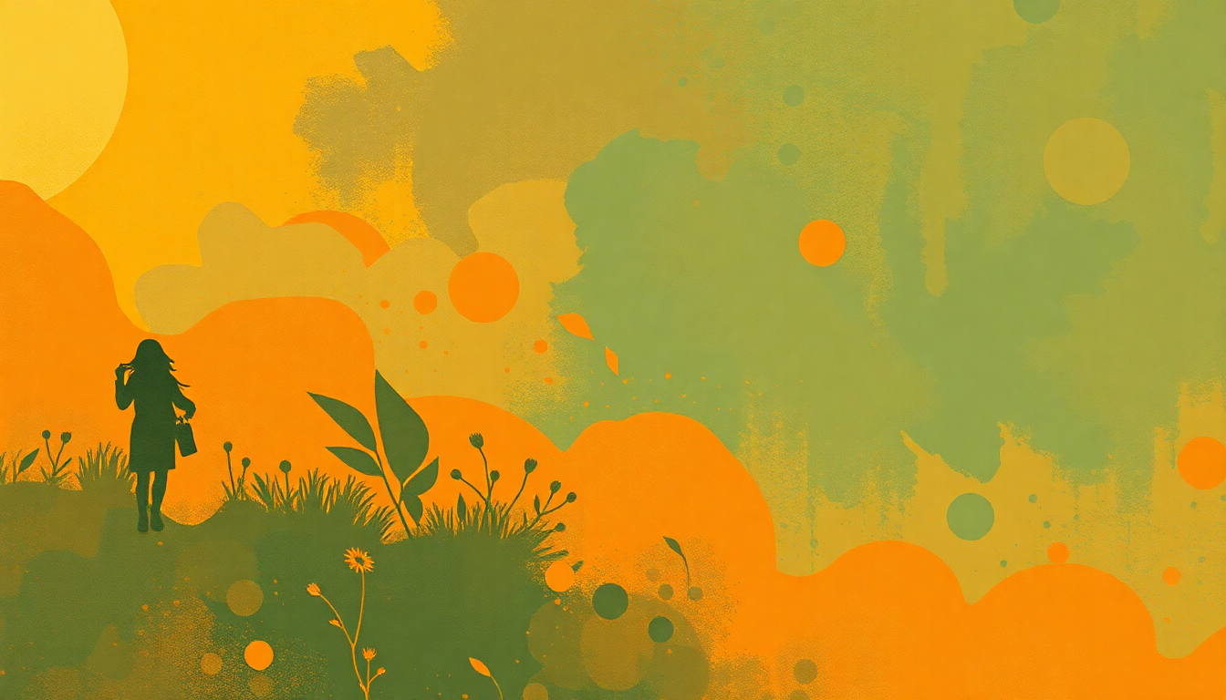 Fan-driven abstract illustration evoking the emotional arc of China Cat Sunflower by Grateful Dead