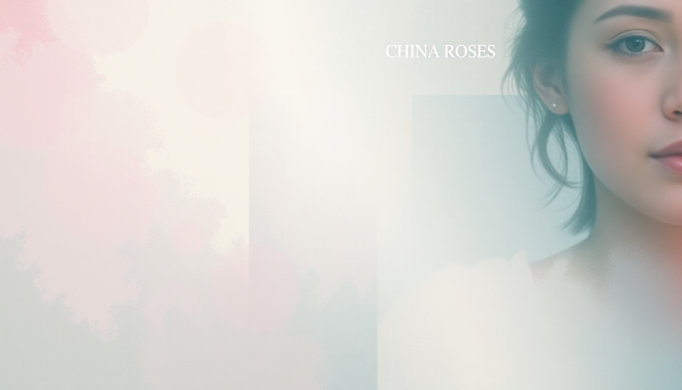 Fan-driven abstract illustration evoking the emotional arc of China Roses by Enya