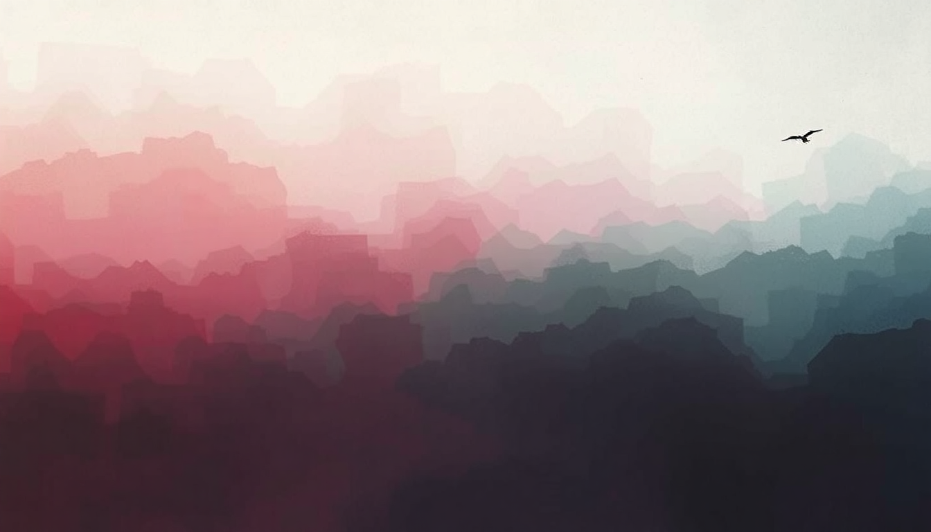 Fan-driven abstract illustration evoking the emotional arc of Choker by Twenty One Pilots