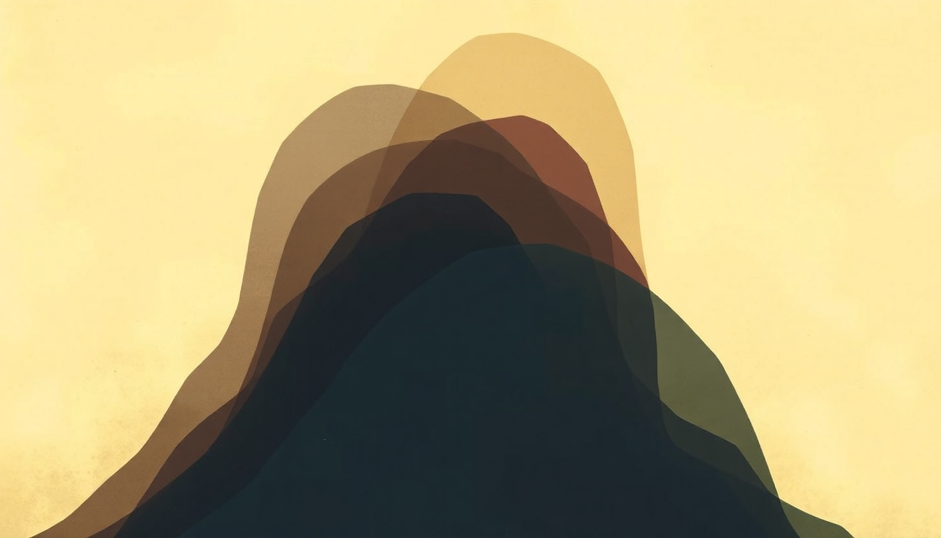 Fan-driven abstract illustration evoking the emotional arc of Chord Change by Camel